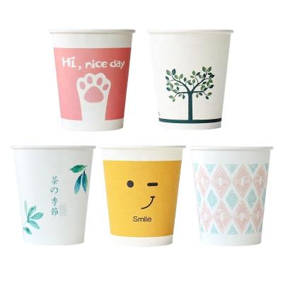 China Beautiful Materials Custom Logo Recycled Cardboard Paper Cups For Water / Coffee / Tea for sale