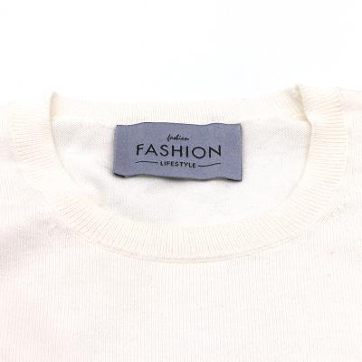 China Custom Logo Woven Key Labels Damask Best Quality Machine Custom Washable Custom Apparel Woven Label Name Private For Clothing for sale