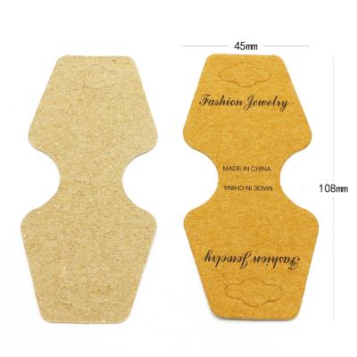 China Custom Special Shape Cardboard Paper Tag Kraft Paper Tag Viable Logo Paper Tags Tags Hair Clip Headband Accessories for sale