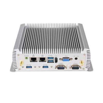 China Trade School Home Mini Gaming Computer PC Fanless Mini PC i7 i5 i3 4GB Optional Display Double RAM for sale