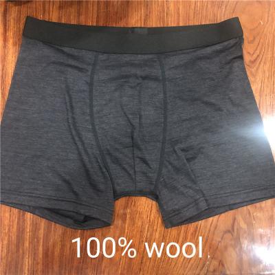 China QUICK DRY 100% Merino Wool Boxer Shorts Soft Merino Wool Men Underwear for sale