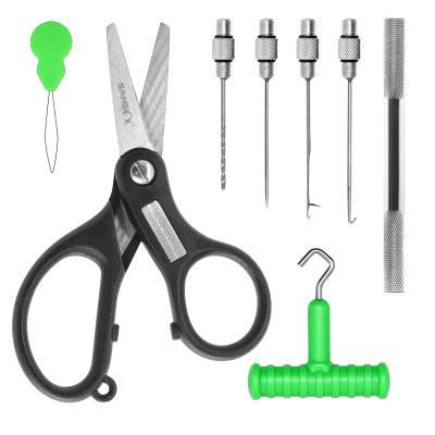 China Lightweight and Convenient to Carry SAMSFX Carp Bait Hair Rigs Tool with Scissors Combo Carp Fishing Tackle Kit Bait Needle for sale