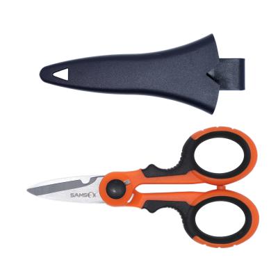 China Come with premium anti-slip serrated belt case sheath braided line cutter for sale