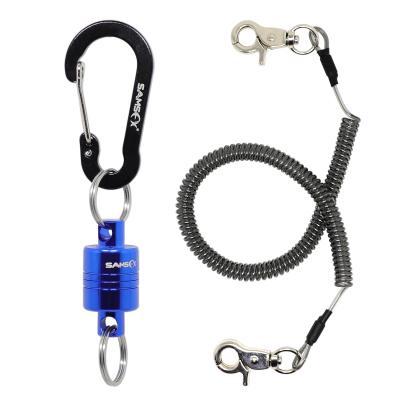 China SAMSFX Strongest Pull Force Fishing Royal Blue Magnetic Release Clip Holder For Fly Fishing for sale