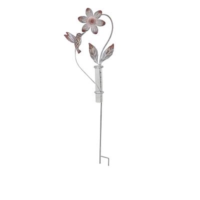 China Art Decor Liffy 2022 Garden Decor Customized Patio Decoration Rain Gauge Stake for sale