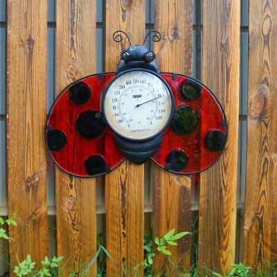 China Liffy Home Decor Outdoor Garden Decoration No Battery Temperature Wall Indoor Outdoor Decor for sale