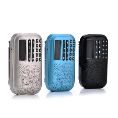 China PORTABLE MP3 Music Player High Quality Speaker Mini Pocket Radio FM AM Rechargeable Switch Radio for sale