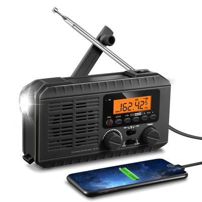 China WB 3 Band PORTABLE Portable AM ​​FM Radio Emergency Radio Solar Radio With LCD Display for sale