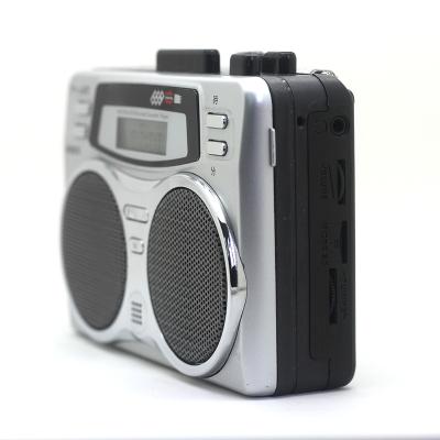 China With Function Original Hot Selling Walkman TF Card Tape Recorder Alarm Clock AM FM Recording Magnetic Tape Player for sale