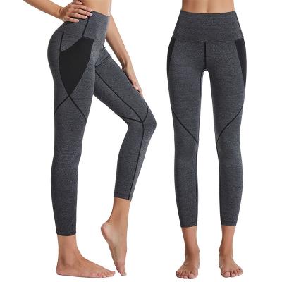 China Newly Designed Breathable Quick Dry High Waisted Logo Gym Leggings Custom Made Yoga Pants With Pockets for sale