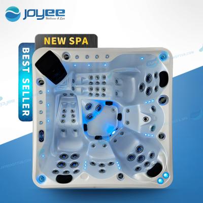 China JOYEE Modern Garden Hotel 5 Seats Jet Nozzle Hot Tub Fast Spa Balboa Free Shipping Outdoor Bathtubs With Underwater Light for sale