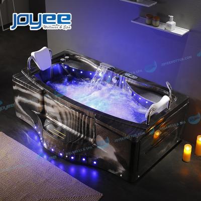 China JOYEE Computer Control Luxury Indoor Hot Tub 2 People Massage Whirlpool Spa High Quality Black Acrylic Whirlpool Tub for sale