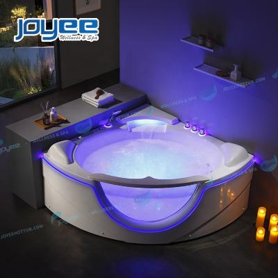 China Wholesale Cheap Price Computer Control JOYEE Hydrotherapy Jetted Bathtub 2 Indoor Adult Used Portable Massage Bathtub With LED Light for sale