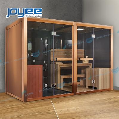 China Computer Control Panel JOYEE Release Steam Sauna Room Size 2 Sauna And Large Person Customized New Steamer Combination Room For Home Use for sale