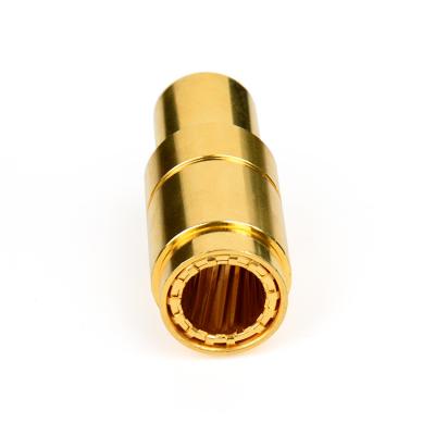 China Custom High Current Aluminum Brass Plug Connector Pins Gold Plating Plug 10mm 12mm For Electric Vehicles for sale