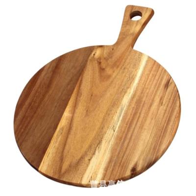 China Sustainable Kitchen Gift Set Dark Color Wooden Trim Serving Board, Wooden Cutting Board With Handle for sale