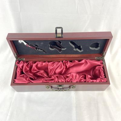 China Modern Red Wine Box Packaging Box High Grade Simple Gift Box for sale