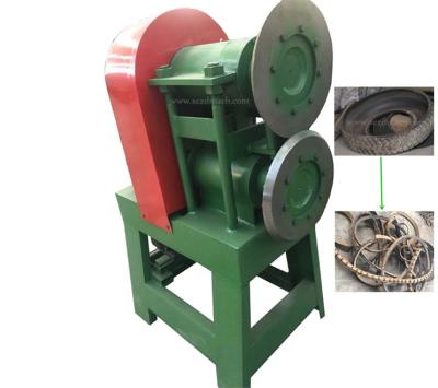 China Rubbers recycling industry rubber band cutting machine /scrap tire recycling machine with good price/waste tire band cutter for sale