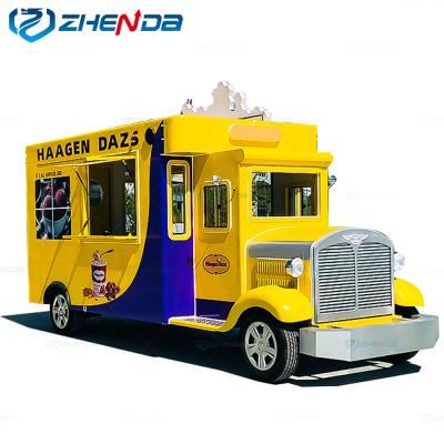 China Canning Factory Best Selling 2021 Hot Sale Food Cooking Carts Ice Cream Truck Mobile Food Kiosk Mobile Food Truck for sale