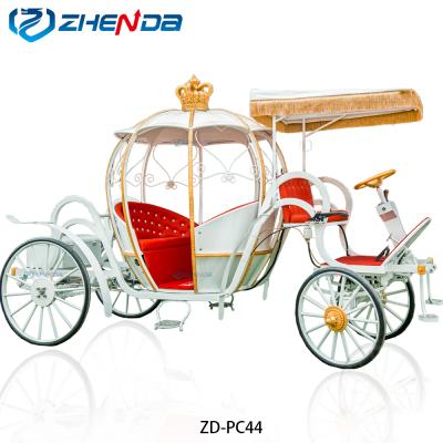 China Beautiful Park Cinderella Pumpkin Horse Carriage For Wedding / Graceful Horse Carriage For Sale {ZD-PC10} for sale