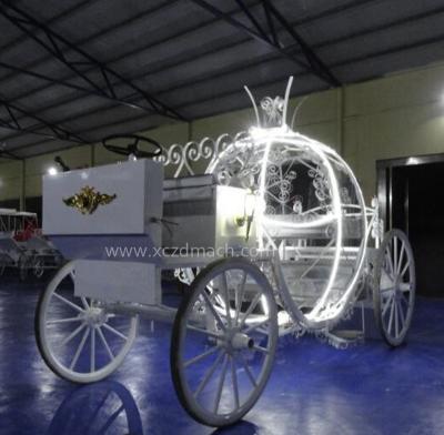 China High quality white electric park horse cart for sale/outdoor Christmas decoration horse cart for sale