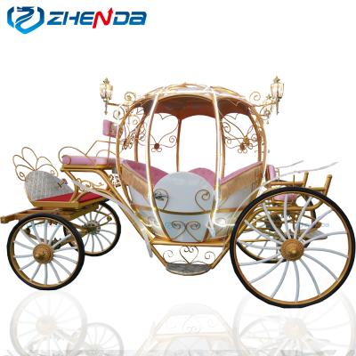 China High Quality Park Pumpkin Horse Carriage /Wedding Horse Carriage Manufacturer Of Pumpkin Horse Carriage for sale