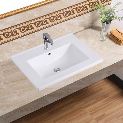 China Sanitary Wash Basin Easy Clean High Grade Take Care Toilet Room Vanity Sink Bathroom Vanity Cabinet Ceramic Basin for sale