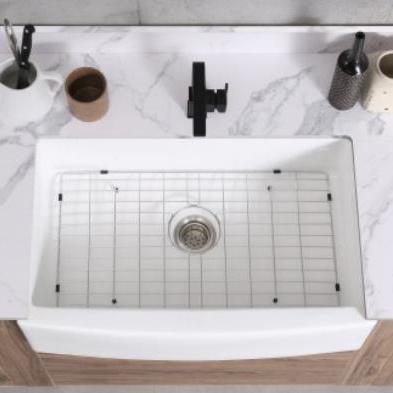 China China Hot Selling China Faucet Farmhouse Sink Handmade Ceramic Apron Ceramic Lavatory Without Front Kitchen Sink for sale