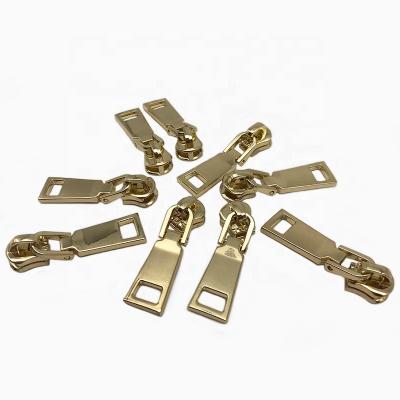 China The nickel-free zipper metal zipper slider of no. 5 Stain For Leather Zipper Bags With Slider Zippers Zipper Double Sheet Metal Zipper Pull for sale