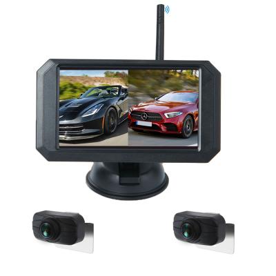 China 628px*582px. 5 Inch 2 Channel Digital Wireless Waterproof Truck Wireless Reverse Backup Camera for sale