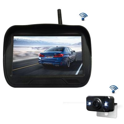 China 628px*582px. Bulit-in Wireless Car Bus Digital Rear View Display Mirror Backup Camera System Set for sale