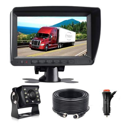 China 628px*582px. 7Inch Digital TFT Monitor Wired Backup AHD Camera Monitor Kit For Semi Truck for sale