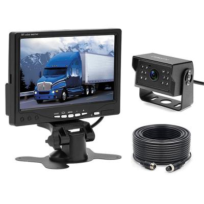 China 628px*582px. 12V - 24V Car Wired 7 Inch AHD TFT LCD Monitor Backup Camera Kit Parking System for sale