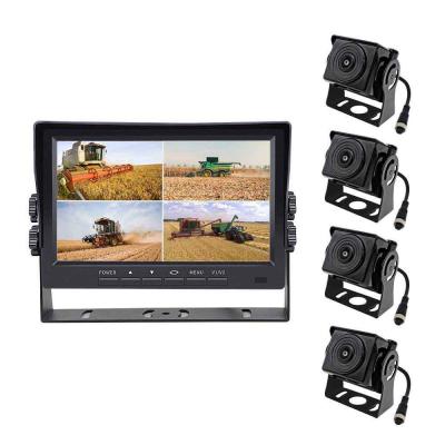 China 628px*582px. 7 Inch AHD Monitor With Four Channel Video Truck Rear View Camera System for sale