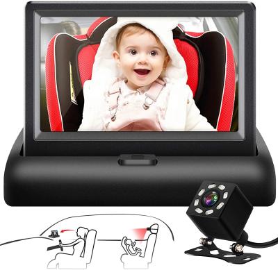 China 628px*582px. 4.3inch HD Screen Camera Baby Carriage Seat Mirror Infants Safety Back Seat Monitor for sale