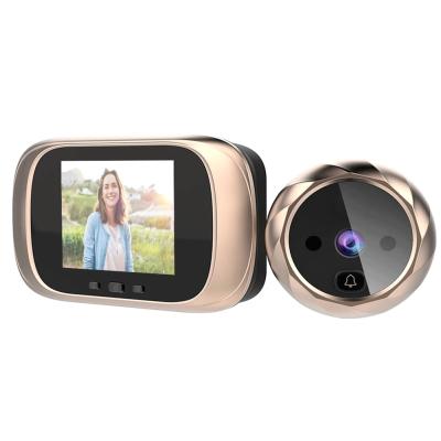 China 2.8 Inch TFT LCD Screen Digital Video Doorbell 0.3MP IR Night Vision Door Talking Hole Camera for sale