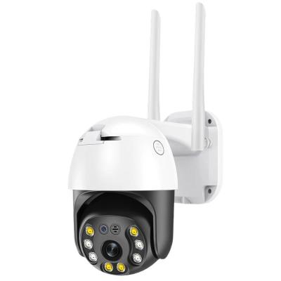 China Vandal Proof CCTV Camera AI Security 1080P Audio Human Detect Outdoor Wireless PTZ Wifi IP Camera for sale