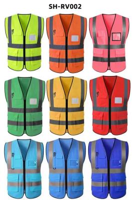 중국 Knitted Fabric Construction Custom Safety Vest High Visibility Jacket Clothing Reflectiv 판매용