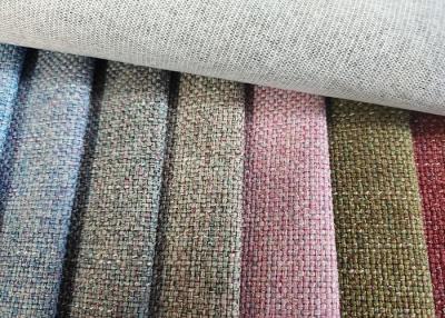 China 100% Polyester Upholstery Sofa Fabric Linen Plain Dyed Fabric for sale