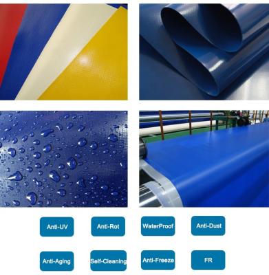 China 500gsm het pvc Gelamineerde Geteerde zeildoek van de Geteerd zeildoek Waterdichte pvc Met een laag bedekte Polyester Te koop