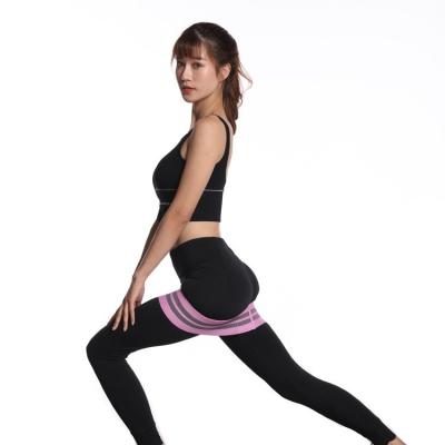 China De roze Banden van de Yoga Elastische Weerstand, 8cm de Lijnband van de Heupcirkel Te koop