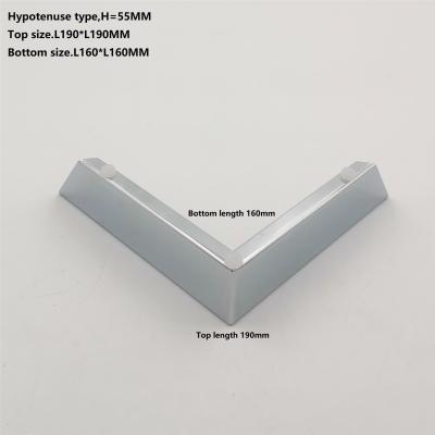 China Metal em forma de L Sofa Leg das partes 190mm da mobília de Chrome da sala de visitas à venda