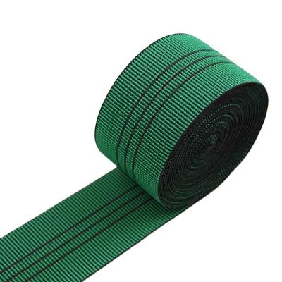 China Green Upholstery Elastic Webbing PP 2 Inch Polypropylene Webbing for sale