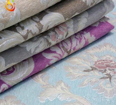 China Jacquardwebstuhl-Sofa Fabric Brocade White Cotton-Jacquardwebstuhl-Gewebe Eco freundliches zu verkaufen