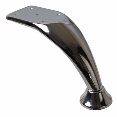 Chine Métal incurvé Sofa Legs Replacement des pieds 120mm Chrome de jambe de meubles à vendre