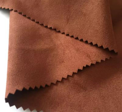 China Het zware Weft Gebreide Suède Sofa Fabric For Home Textile van 260-280gsm Te koop