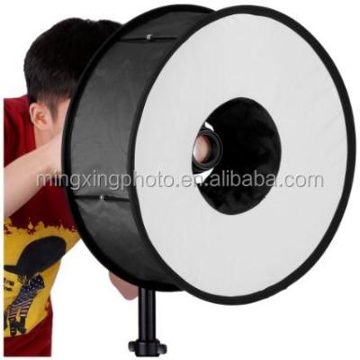 China Best Selling Design Novelty Ring Box Diffuser Snap Ring Photography Universal Soft Folding Magnetic Ring Around Soft Box for sale