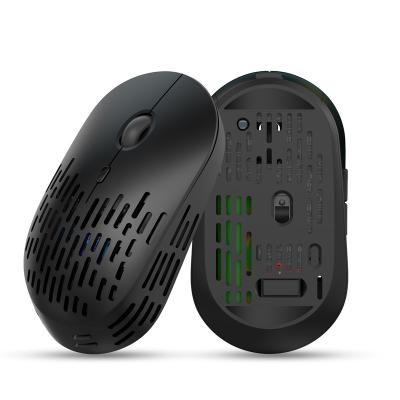 China wholesale Commercial Local 3D HXSJ T38 2.4G Wireless Mute Mouse 3D Mouse Hollow Design 1600dpi Fill Border for sale