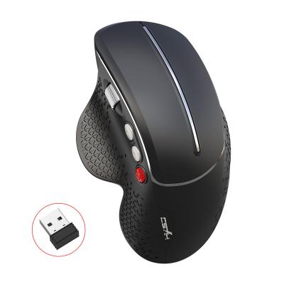 China wholesale New 3D HXSJ T32 Vertical Mouse Ergonomic Design 2.4G Wireless Commercial Office Mouse Handle Amazon Spot for sale