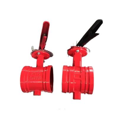 China DN50 DN65 DN80 DN100 DN125 DN150 DN200 DN250 High Performance Groove Butterfly Valve General Butterfly Valve for sale